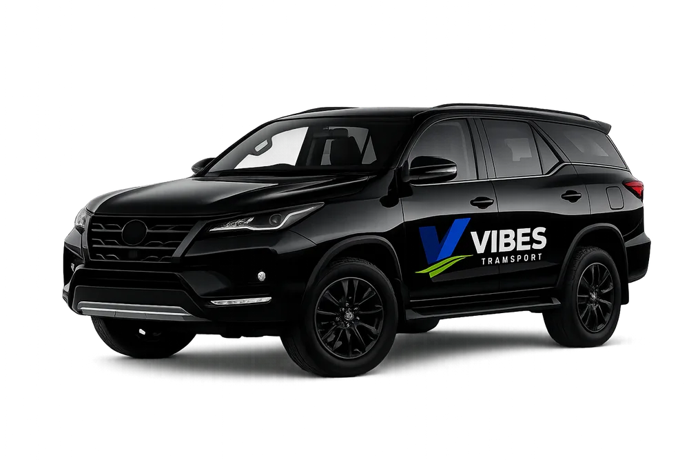 SUV with chauffeur from the Vibes fleet
